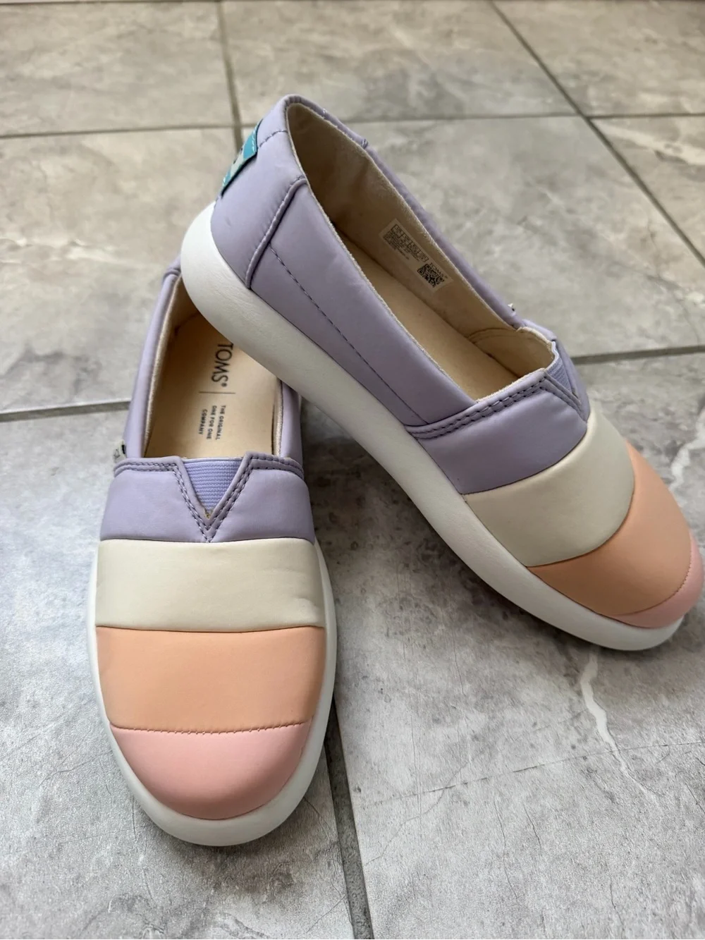 TOMS Women's Alpargata Mallow Puff shoes in a Lavender 7